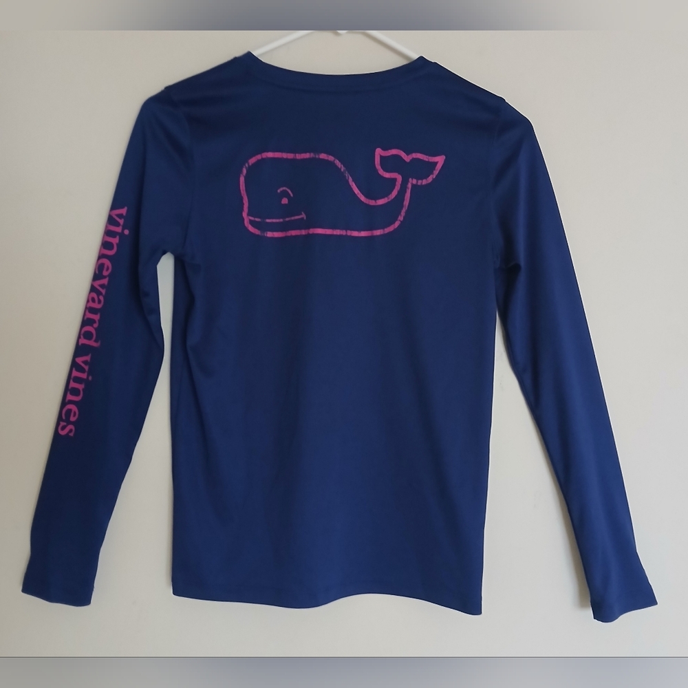 Girl's Vineyard Vines Long Sleeve Performance Top